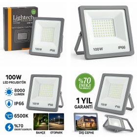 Resim lightech 100w led projektör 