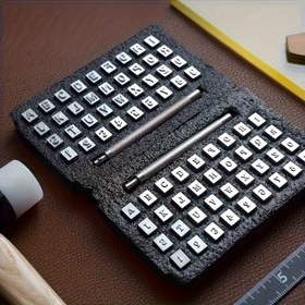 Resim 36 Parça 6mm Metal Damga Seti A-Z Alfabe & 0-9 Rakam Delme Takımı, Sağlam Çelik Zımba Aletleri - Metal, Deri ve Ahşap İşlemeleri İçin Harika Projeler ve El İşi 