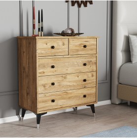 Resim Moxen Mobilya S13 Çam Şifonyer 