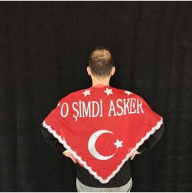 Resim Asker Şalı O Şimdi Asker Yazılı Şal 