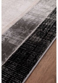 Resim Lynosse Siyah Fildişi Halı Yumuşak Oturma Odası Salon Çocuk Odası Siyah 