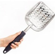 Resim Soulader Kedi Kumu Küreği Alüminyum Malzeme Delikli Hızlı Temizlik Kedi Tuvaleti Küreği Evcil Hayvan Aksesuarları 