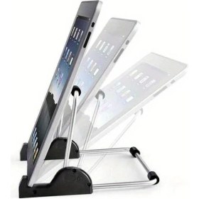 Resim Gateesat Siyah 3 Adet Ayarlanabilir Katlanır Tablet Dizüstü Bilgisayar Standı Taşınabilir Ergonomik Tutucu 