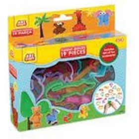 Resim Eğlenceli Kalıplar 19 Parça Oyun Hamuru 