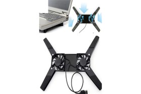 Resim Toptan Bulurum 2 Fanlı Notebook Soğutucu Portatif Katlanabilir Laptop Soğutucu Fan Usbli Stand Bilgisayar Fanı 