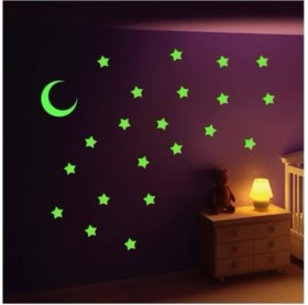 Resim BRC Desing Yapışkanlı Fosforlu Ay Yıldız 
