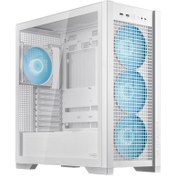 Resim ASUS TUF GAMING GT302 TG ARGB MAKSİMUM SOĞUTMA SÖK TAK ÜST VE YAN PANELLER GİZLENMİŞ ANAKART BAĞLANTI DESTEĞİ 4 ADET 140 X 28 MM FAN E ATX 12x10.9 ATX Micro-ATX Mini-ITX - BEYAZ KASA 