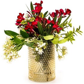 Resim Amber Diamond Cam Vazo/mumluk 14 Cm 