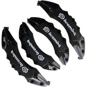 Resim C3 Uyumlu Brembo Siyah Kaliper Kapağı 4 Parça Ön Arka Set 
