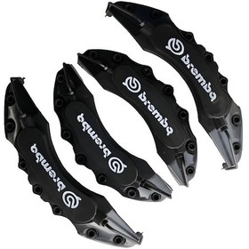 Resim Honda Uyumlu Brembo Siyah Kaliper Kapağı 4 Parça Ön Arka Set 