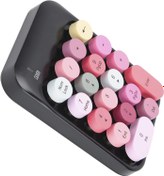 Resim KIMISS AK18 2.4G Kablosuz Sayısal Klavye, Çikolata Klavye Tuşları, Oyun Yön Değiştirme, Ve Sistemlerine Uygun (BLACK) 