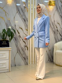 Resim AYNAZ KEMER DETAYLI 4 DÜĞMELİ BLAZER CEKET 140060 - Bej / 36 