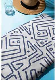 Resim Dijital Baskı Plaj Deniz Havlusu Modern Desenli Peştamal Hvl0088 Renkli 