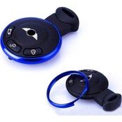 Resim Mini Cooper Kumanda Halkası Alüminyum R55 R56 R57 R58 R59 R60 Metal Kumanda Çerçevesi Mavi 