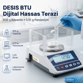 Resim Sevgift Desis BTU Dijital Hassas Terazi 600GR | 0.01GR 