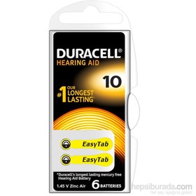 Resim Duracell Activair 10 Kulaklık Pili 6 lı 