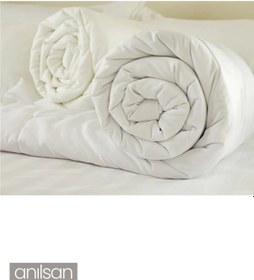Resim Çift Kişilik Silikon Yorgan Seti +2 Mikrofiber Yastık 1000gr Beyaz 