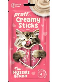 Resim Proff Creamy Ton Balıklı ve Midyeli Kedi Ödülü 4'lü 