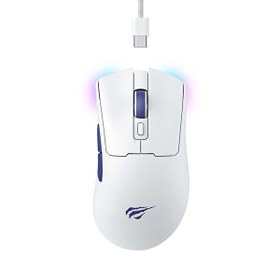 Resim Havit Gamenote MS966WB Kablolu/Kablosuz RGB Beyaz Oyuncu Mouse 