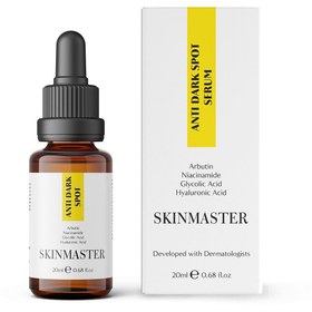 Resim SkinMaster Leke Karşıtı Cilt Tonu Eşitleyici Bakım Serumu 20 ml (Arbutin, Niacinamide, Glycolic Acid, HA) 