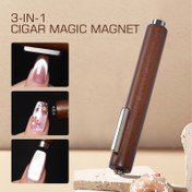 Resim 3-in-1 Çok Fonksiyonlu Güçlü Kedi Gözü Manyetik /LED Jel Tırnak Manyetik Çubuk Tırnak Sanatı Tasarımı için - Profesyonel Manikür Aracı, Güçlü Manyetik Çekim, Hassas Uygulama ve Parlatılmış Bitiş, Tırnak Sanatı Manyetiği | Kedi Gözü Etkisi | Dayanıklı Tırnak Sanatı Çubuğu, Tırnak Sanatı Aksesuarı 