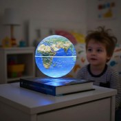 Resim Kitap Şeklinde Manyetik Dönen Işıklı Dünya Küre 