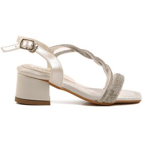 Resim Sedef Taşlı Kız Çocuk Sandalet 07 P Sedef 