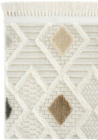 Resim Cool Halı Ares 8804 Gri Yolluk Geometrik Antre Hol Koridor Halısı Yatak Odası Halı Bukle Halı Yolluk 