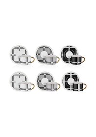 Resim N3506 Joli 6 Kişilik Kahve Fincan Takımı Beyaz - Siyah 