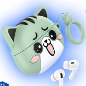 Resim Hoco EW48 Pro Ios Android Uyumlu Tws Bluetooth 5.3 Kablosuz Kulaklık Silikon Kedi Desenli Kılıf ile 