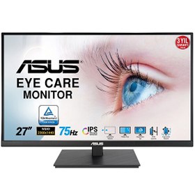 Resim Asus VA27AQSB 27" 1 MS 75 HZ WQHD FreeSync IPS Monitör 