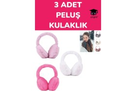 Resim 3 Adet Peluş Kulaklık CR-3550 
