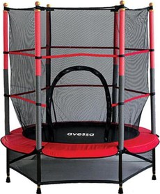 Resim Çocuk Korumalı Trambolin 140 cm Fileli Trampolin 