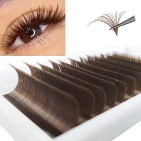 Resim CoMango Doğal ve Kalın Sahte Kirpik Uzantıları - Salon Kalitesi, Kolay Fırfır, 0.07mm, C/D Kıvrım, Karışık Uzunluk 8-14mm, Yüksek Kaliteli Mink, Ombre Açan, Renkli Bireysel Kirpik Şeritleri 