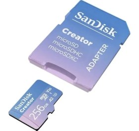 Resim Mabeyn Creator 256GB 190/130MB/S Microsdxc Uhs-I A2 V30 Adaptörlü Hafıza Kartı SDSQXAV-256G-IN6MS 