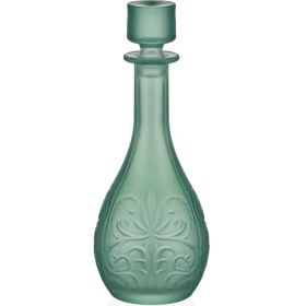 Resim Decorium Tattoo 850 ml Haki Cam Şarap Şişesi 9-01040069 