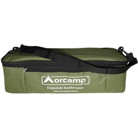 Resim Katlanabilir Ayaklı İkili Yer Tipi Kamp Ocak - Çantalı (K-629) 