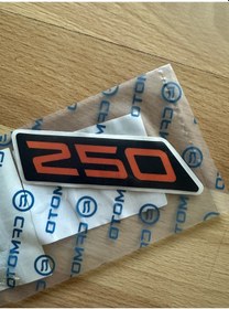 Resim 250 Nk Etiket '250' Sağ Kırmızı 