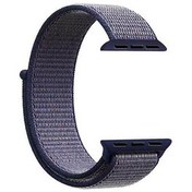 Resim Apple Watch SE 40 MM Kumaş Cırtcırtlı Lacivert Kordon Gpack