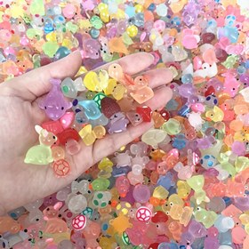 Resim 50 adet sevimli mini hayvan figürleri (bireysel paketlenmiş), Paskalya hediyeleri, bonus hediye, ev dekorasyonu, festival kutlama malzemeleri, parti süslemeleri, insanları mutlu eden! 