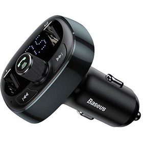 Resim Cc Globall T Typed S-09 Bluetooth Fm Transmitter Çift Araç Şarj Aleti Call-tm0a 