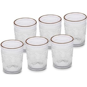 Resim Karaca Sunflower 6'lı Su Bardağı Gold 