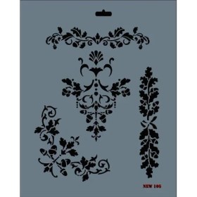 Resim Mey İthalat Mey Ithalat® Rich New Seri N-105 Stencil 35X25 cm 