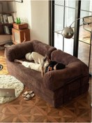 Resim Huga Mobilya Petite 80x160 Kanepe Oyun, Tv, Sinema Koltuğu- Yatak Olabilen Fitilli Kadife Yıkanır Silinir 