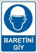 Resim Baretini Giy 25X35 Cm Pvc Uyarı Levhası 