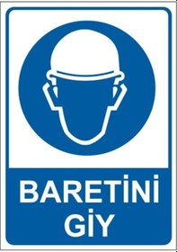 Resim Baretini Giy 25X35 Cm Pvc Uyarı Levhası 