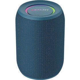Resim Moveevo Zealot S32 Su Geçirmez Ipx5 Bluetooth Hoparlörü, 15w Ses, 3000mah Pil, Tf Kart/usb/aux/mıc Desteği, Dış Mekan İçin Mavi 