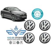 Resim Volkswagen Passat 2015-Ve Üstü Tekerlek Jant Göbek Arması Logosu 