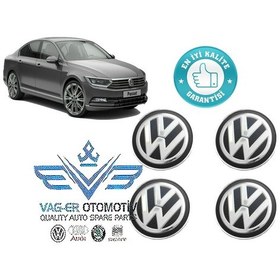 Resim Volkswagen Passat 2015-Ve Üstü Tekerlek Jant Göbek Arması Logosu 
