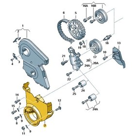 Resim Audi A6 1996-2001 1.8 Ark Triger Kayışı Alt Kapağı 058109175b 1 Adet 
